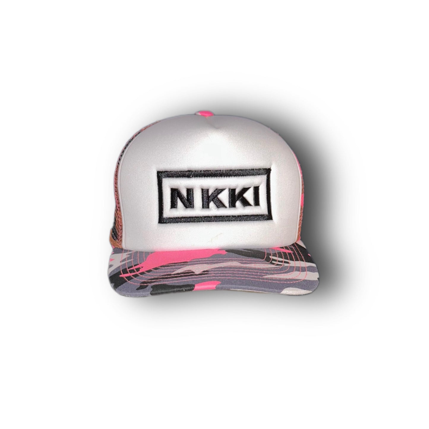 PINK CAMO TRUCKER HAT