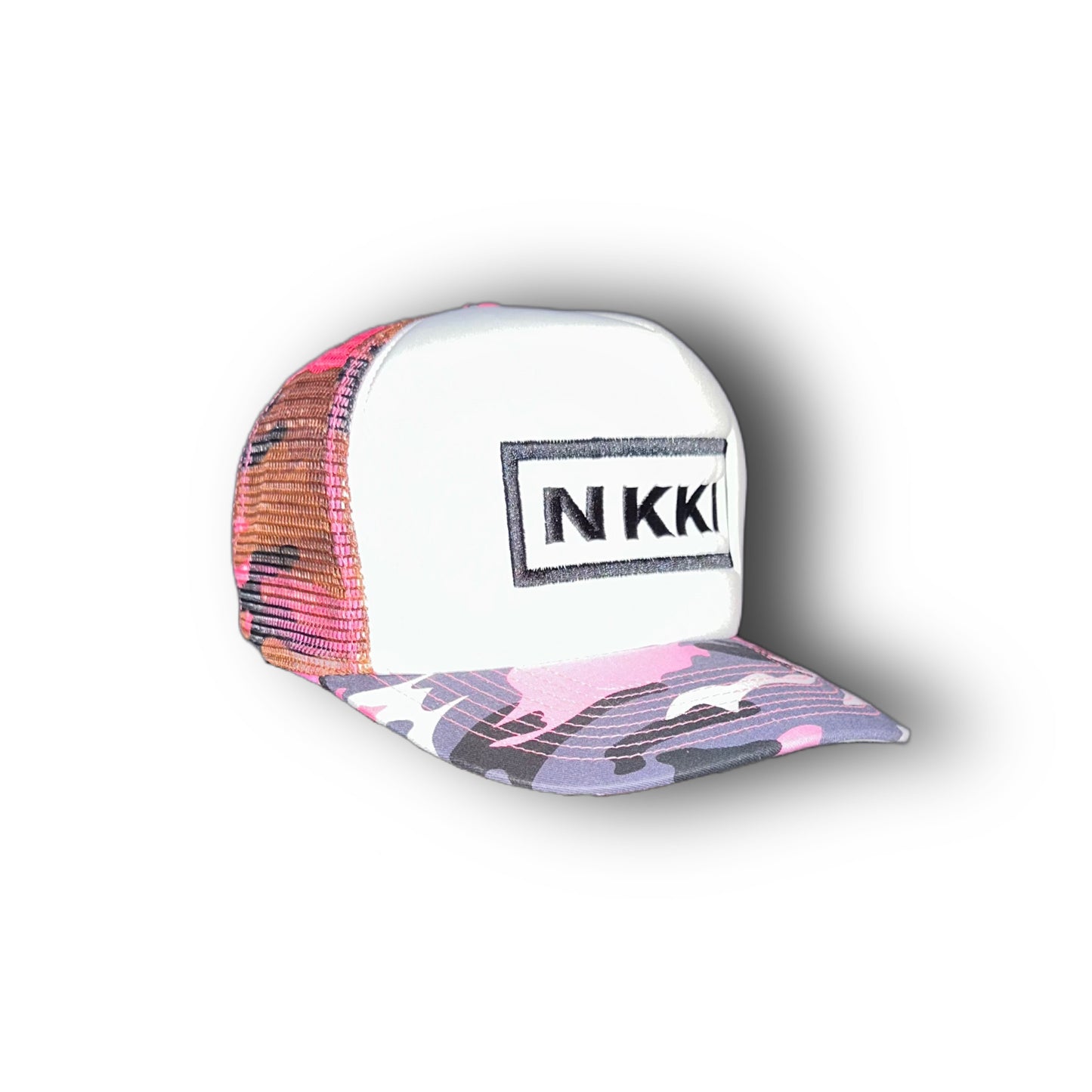 PINK CAMO TRUCKER HAT